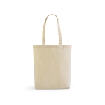 Bag recycled cotton and RPET, 220 g/m2 natural colour front view