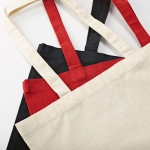 Shopping bag from recycled cotton, 280 g/m2 red colour ambient view