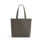 Recycled cotton and RPET bag, 280 g/m2 grey colour front view