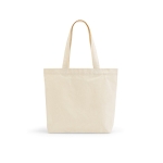 Recycled cotton and RPET bag, 280 g/m2 natural colour front view