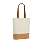 Recycled cotton tote bag, 180 g/m2 natural colour