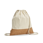 Recycled drawstring bag, 180 g/m2 natural colour