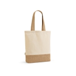 Shopping bag made from recycled cotton jute, 180 g/m2 natural colour