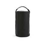 Toiletry bag from recycled polyester and RPET black colour rear view