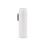 Recycled stainless steel thermos with cup, 750 ml white colour