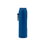 Recycled stainless steel thermos with cup, 750 ml navy-blue colour