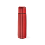 Recycled stainless steel thermos flask, 500 ml red colour