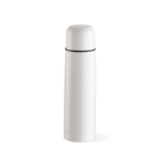 Recycled stainless steel thermos flask, 500 ml white colour