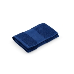 Towel made from recycled cotton 370 g/m2, 70 x 140 cm navy-blue colour