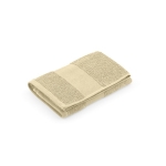 Recycled cotton bath towel, 370 g/m2, 30 x 50 cm beige colour