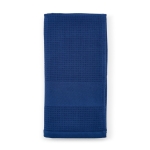 Shower towel made from recycled cotton, 500 g/m2, 70 x 140 cm navy-blue colour second view