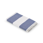 Beach towel recycled cotton 350 g/m2, 80 x 160 cm blue colour