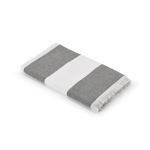 Beach towel recycled cotton 350 g/m2, 80 x 160 cm grey colour