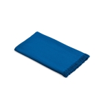 Beach towel made from recycled cotton, 250 g/m2, 80x180cm blue colour