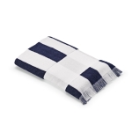 Beach towel made  from recycled cotton, 450 g/m2, 80 x 180cm blue colour