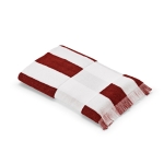 Beach towel made  from recycled cotton, 450 g/m2, 80 x 180cm red colour