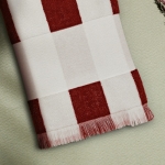 Beach towel made  from recycled cotton, 450 g/m2, 80 x 180cm red colour ambient view