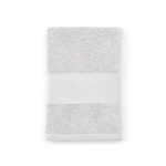 Shower towel made from recycled cotton, 370 g/m2, 90 x 150cm white colour second view