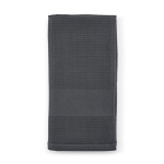 Shower towel made from recycled cotton, 500 g/m2, 90 x 150cm dark grey colour second view