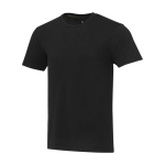 Unisex recycled cotton and polyester t-shirt, 160 g/m², Elevate NXT black colour