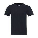 Unisex recycled cotton and polyester t-shirt, 160 g/m², Elevate NXT navy-blue colour