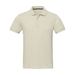 Unisex recycled cotton and polyester polo shirt, 200 g/m², Elevate NXT ivory colour