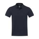 Unisex recycled cotton and polyester polo shirt, 200 g/m², Elevate NXT navy-blue colour