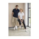 Unisex recycled cotton and polyester polo shirt, 200 g/m², Elevate NXT