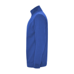 Cotton and polyester sweatshirt with half zipper, 280 g/m², Roly royal blue colour