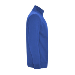 Cotton and polyester sweatshirt with half zipper, 280 g/m², Roly royal blue colour