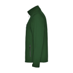 Promotional men’s polyester softshell jacket, 300 g/m², Roly bottle green colour