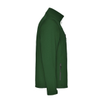 Promotional men’s polyester softshell jacket, 300 g/m², Roly bottle green colour