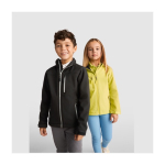 Children’s polyester softshell jacket, 300 g/m², Roly black colour