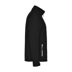 Children’s polyester softshell jacket, 300 g/m², Roly black colour