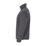 Men’s high-neck polyester fleece jacket, 300 g/m², Roly dark grey colour