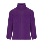 Men’s high-neck polyester fleece jacket, 300 g/m², Roly purple colour