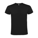 Unisex 100% cotton short-sleeve t-shirt, 150 g/m², Roly Atomic black colour