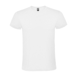 Unisex 100% cotton short-sleeve t-shirt, 150 g/m², Roly Atomic white colour