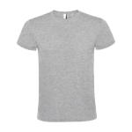 Unisex 100% cotton short-sleeve t-shirt, 150 g/m², Roly Atomic heather light grey colour