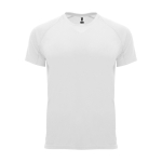 Children’s 100% polyester technical t-shirt, 135 g/m², Roly white colour