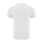 Children’s 100% polyester technical t-shirt, 135 g/m², Roly white colour