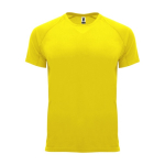 Children’s 100% polyester technical t-shirt, 135 g/m², Roly yellow colour