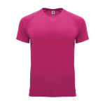 Children’s 100% polyester technical t-shirt, 135 g/m², Roly fuchsia colour