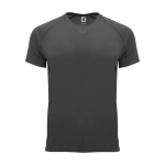 Children’s 100% polyester technical t-shirt, 135 g/m², Roly graphite colour