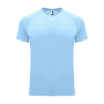 Children’s 100% polyester technical t-shirt, 135 g/m², Roly light blue colour