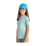 Children’s 100% polyester technical t-shirt, 135 g/m², Roly neon orange colour