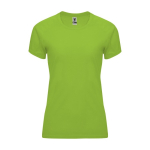 Women’s 100% polyester technical t-shirt, 135 g/m², Roly lime colour