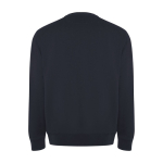 Unisex organic cotton and recycled polyester sweater, 300 g/m², Roly navy-blue colour