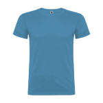 Men’s 100% cotton jersey t-shirt, 155 g/m², Roly Beagle turquoise colour