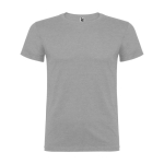 Men’s 100% cotton jersey t-shirt, 155 g/m², Roly Beagle heather light grey colour